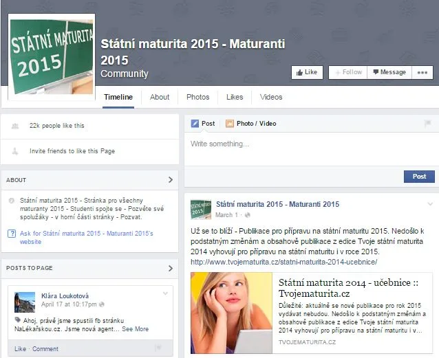 Státní maturita 2015